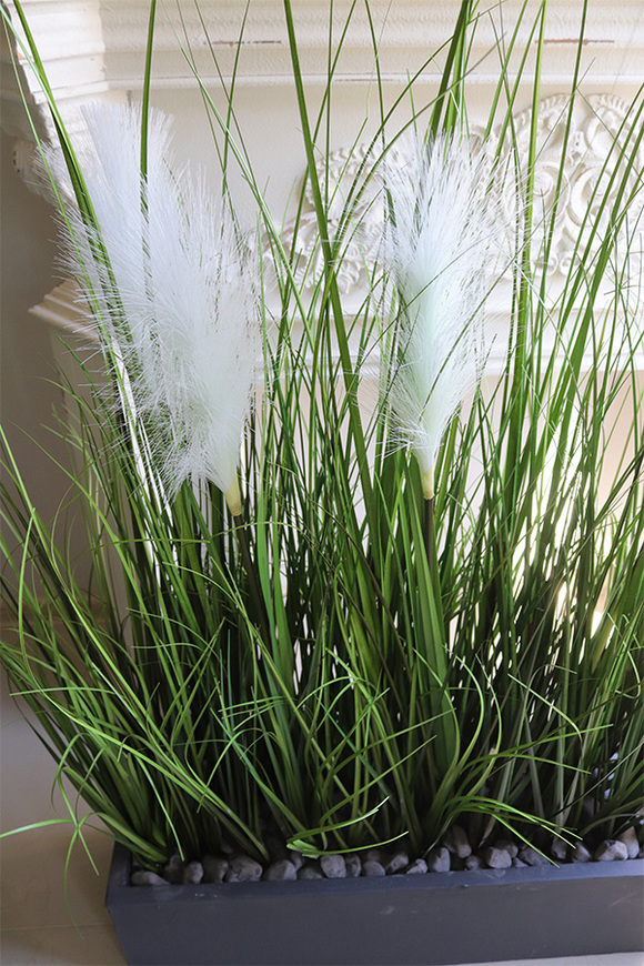 Jessica Concrete, sztuczne trawy w betonowej donicy