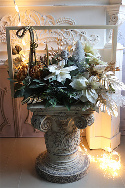 OD RĘKI Christmas Paysage, kompozycja nagrobna w blejtramie, wym.40x67x40cm 