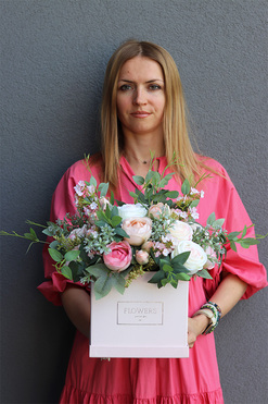 Cemina, kwadratowy flowerbox, wym.32cm 