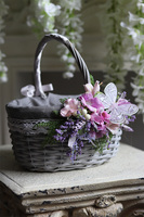 dekorowany koszyczek wielkanocny, Markiza, wys.25cm