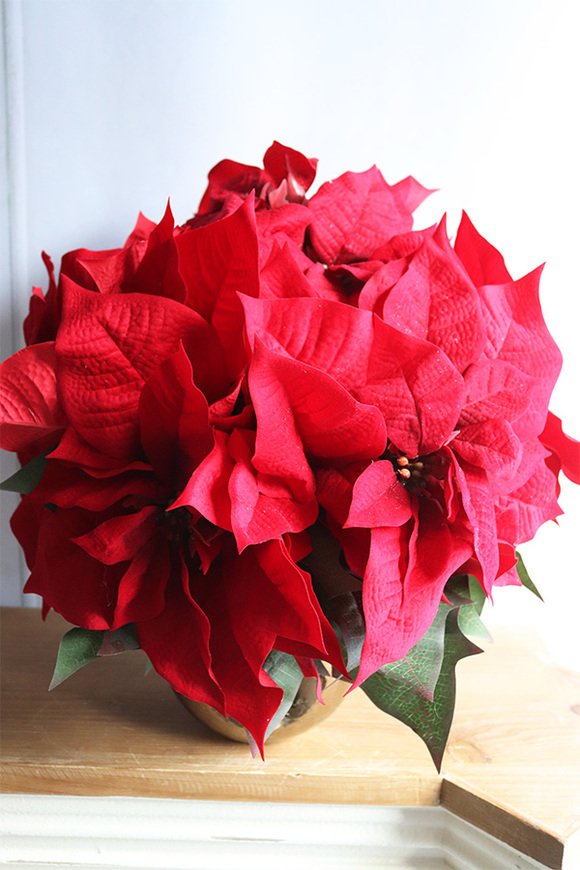 Gwiazda Betlejemska Copper, wysokiej jakości sztuczna roślina