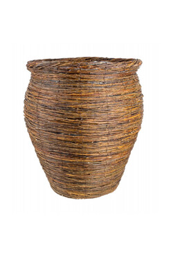 Birch Basket L, pleciony kosz osłonka z brzozy, wym.58x50cm