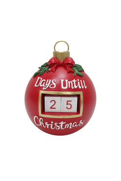 Kalendarz Adwentowy, świąteczny kalendarz bombka, wym.17.2x13.6cm