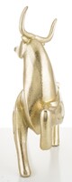 Byk Gold A, figurka złota, wym.23x21x8cm 