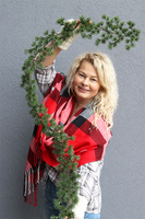 Modrzewiowa, zielona girlanda zimowa