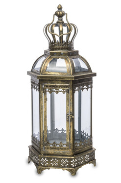 Gandaki, metalowy lampion A, wys.64cm