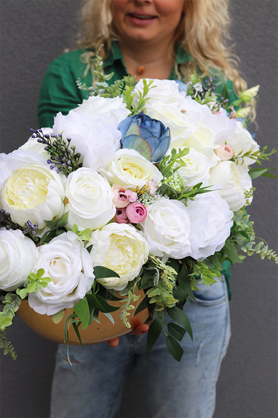 Reflina Laos, bogata kompozycja nagrobna, wym.35x68cm 