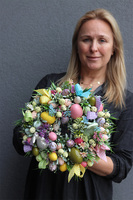 Pastelas Easter, wielkanocny wianek na drzwi