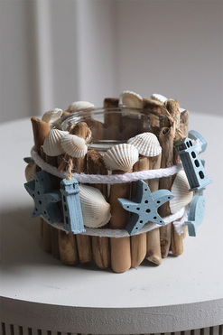 Sea, marynistyczna dekoracja lampion, wym.8.5x11cm