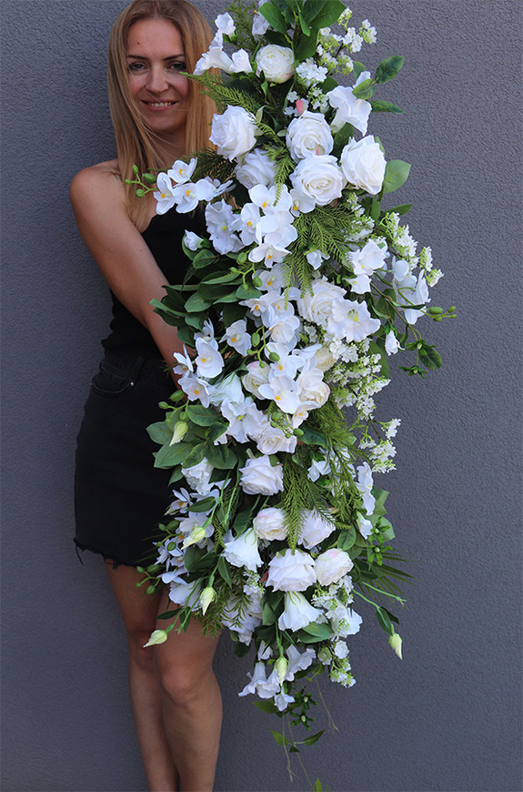 Wedding Place, biała dekoracyjna girlanda