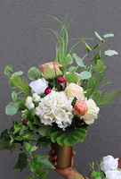 Różowe Motyle Edyty, komplet dekoracji nagrobnych, bukiet + kompozycja