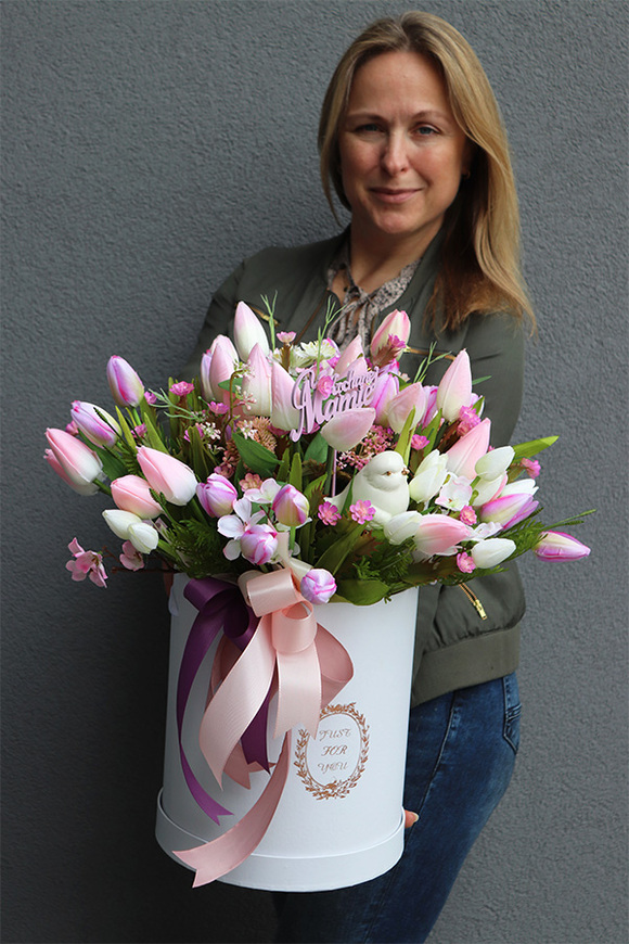 flowerbox na Dzień Mamy, Mammita, wys.51cm