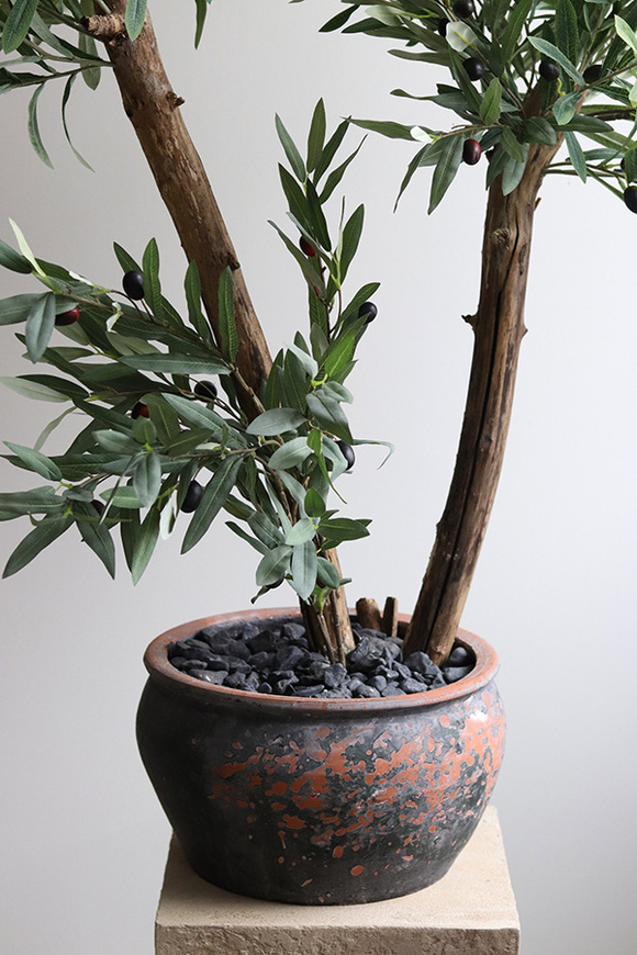 Oliwka Greece New, sztuczne drzewko w ceramicznej donicy, wys.160cm