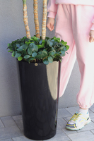 Jukatan Fiberglass, sztuczna roślina w czarnej donicy