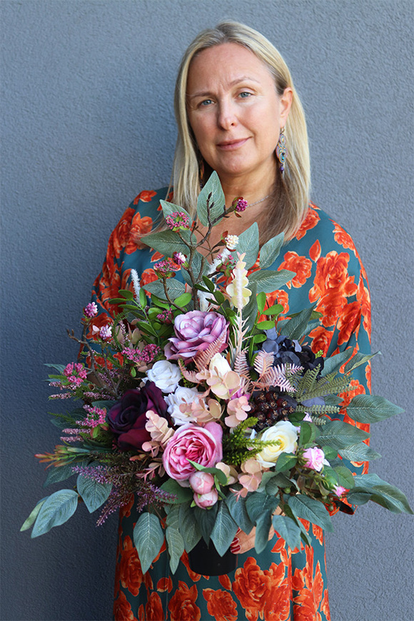 Vilani, bukiet nagrobny we wkładzie do wazonu