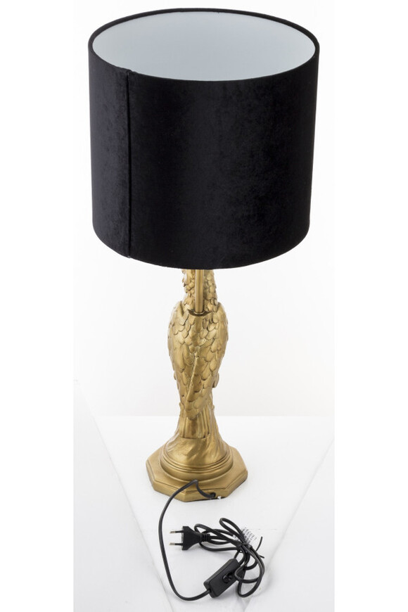Golden Parrot, elegancka lampa stołowa