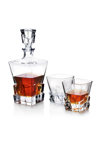 Eva Cubes, zestaw do whiskey, karafka 730ml i 6 szklanek 280ml