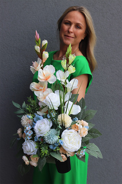 Lumena, bukiet nagrobny we wkładzie, wys.69cm 