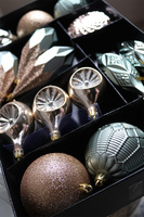 Holly Night, komplet bombek, zielono-szampański