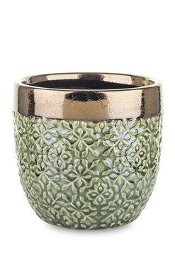 Lagos, ceramiczna osłonka na kwiaty, wym.13x13.5cm