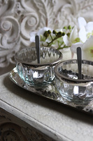 trzy miseczki na tacy, Lux Villa Silver Glamour