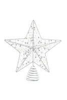 Christmas Star, dekoracja świąteczna gwiazdka LED, srebrna