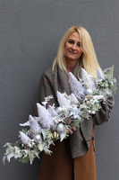 Dużo Śniegu LED, świąteczny zimowy stroik