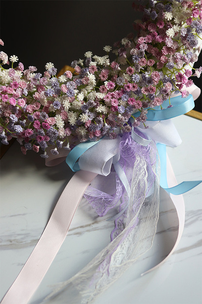 Kaszka Pastelowa Extra, wiosenny wianek dekoracyjny