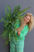 Paprocie 2, asymetryczny zielony wianek