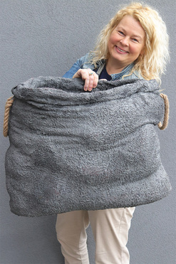 Worek Volcan, osłonka doniczka na kwiaty, wym.40x48x50cm