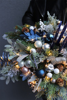 Blue Eveline Pompadour, adwentowy stroik LED