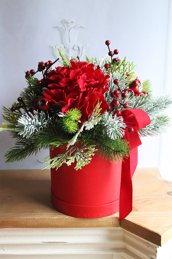 Red Winter, zimowy flowerbox