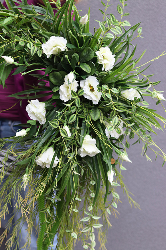 Green Home, asymetryczny zielony wianek