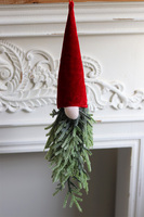 Skrzat, świąteczna zawieszka z roślin sztucznych