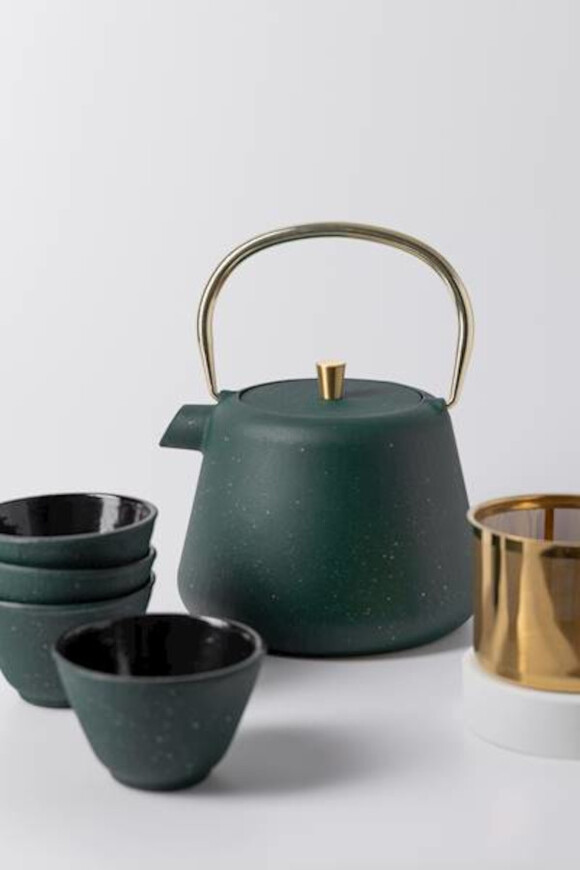 Osaka, żeliwny zestaw do herbaty na 4 osoby	