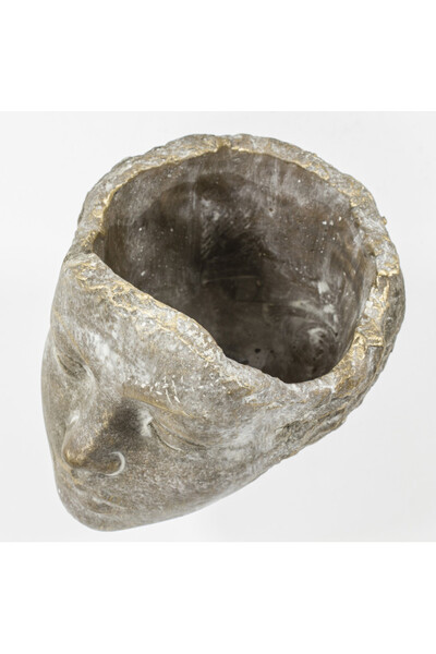 cementowa osłonka / donica, Kobieta C, wym.18x18x14cm