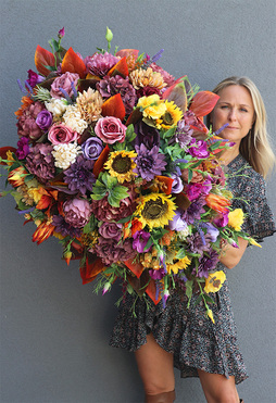 wiązanka nagrobna Jesienna Kraina, dł.100cm