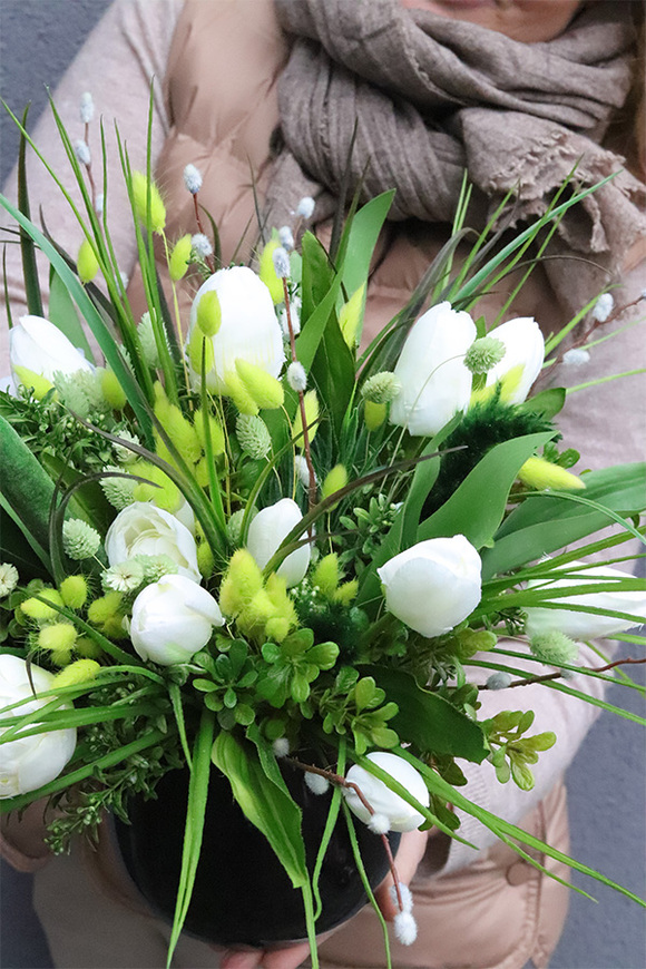 Spring Set, kompozycja wiosenna z tulipanami