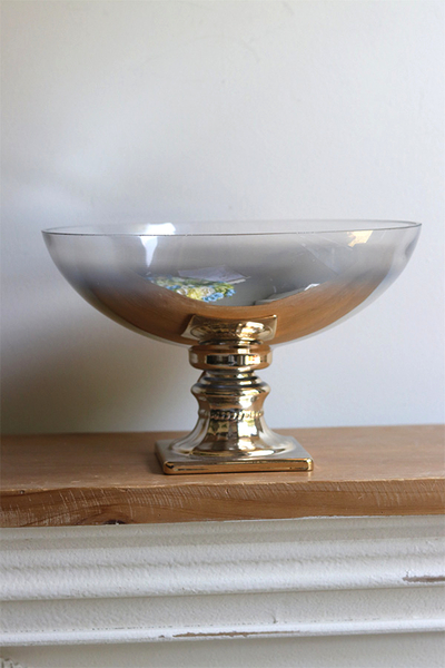 patera szklana Burano Gold