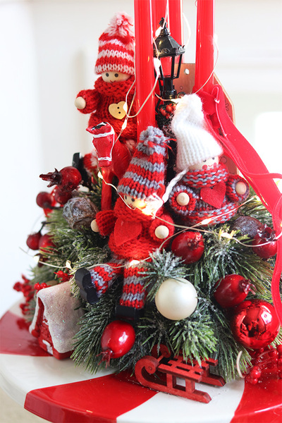  Lollypop Mini, adwentowy stroik LED na paterze