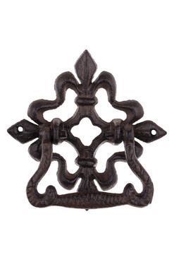 Philippe A, żeliwna kołatka na drzwi, wym.15x15cm