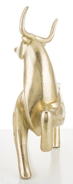 Byk Gold B, figurka złota, wym.14.5x23x13cm