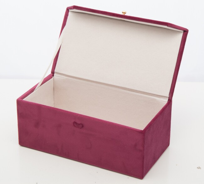 szkatułka / kuferek Florencja Malina, wym.8x20x11.5cm