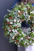 Zielona Elerena, wielkanocny wianek z jajkami