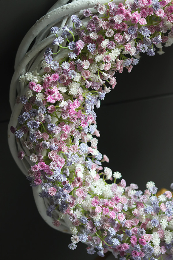 Kaszka Pastelowa Extra, wiosenny wianek dekoracyjny