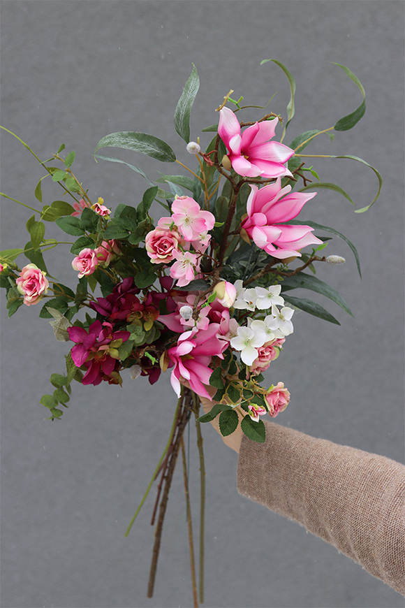 bukiet z magnolią, Terviona, dł.45cm 