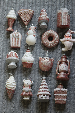 OD RĘKI zestaw bombek choinkowych Toys, Różowa Kraina, 16 sztuk