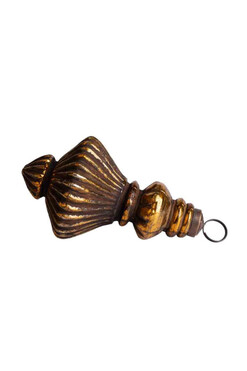 Bosco Golden Eve 16A, złota bombka choinkowa, dł.12cm, kpl.6szt