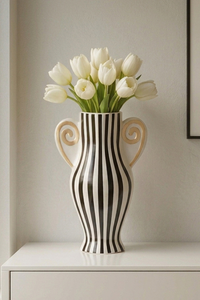 Roma Noir Glamour, ceramiczny wazon