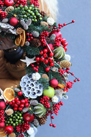 Christmas Decora , wianek świąteczny z lampkami